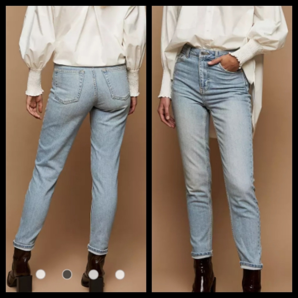 Topshop Light Blue High Rise Women Jeans
